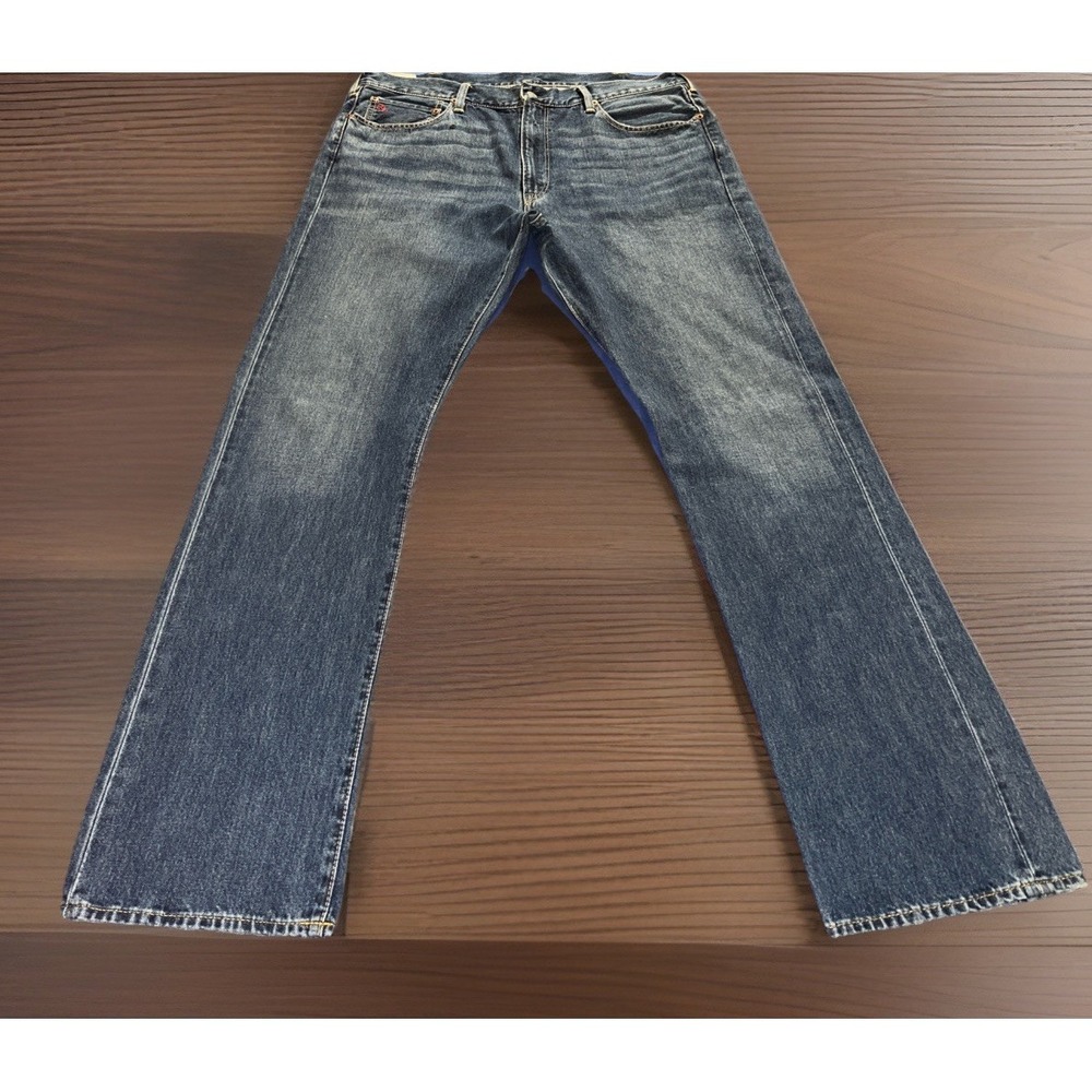 Vintage Polo Ralph Lauren Hampton Straight Red Line Selvedge Jeans Size 38Tx36